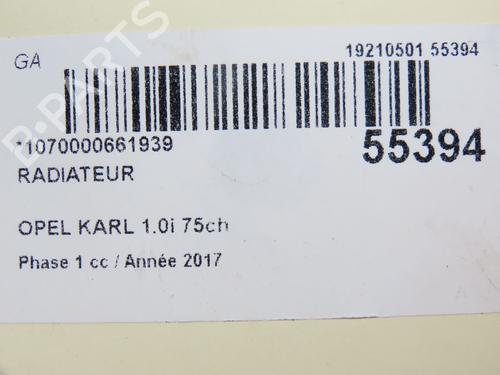 Used Water radiator OPEL KARL (C16) 1.0 (75 hp) 29415117