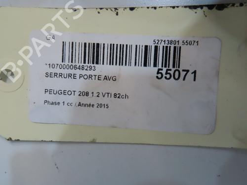 Used Front left lock PEUGEOT 208 I (CA_, CC_) 1.2 VTI 82 (82 hp) 31056245
