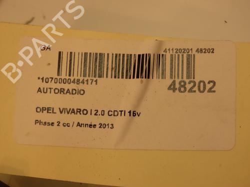 Radio OPEL VIVARO A Van (X83) 2.0 CDTI (F7) | BP23174913E6 