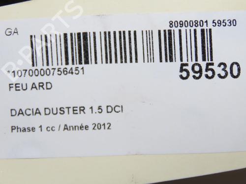 Højre baglygte Højre baglygte DACIA DUSTER (HS_) 1.5 dCi (HSMC) (107 hp) 36495837 36495837