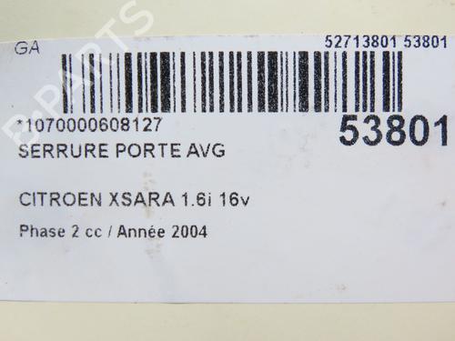 Used Front left lock CITROËN XSARA (N1) 1.6 16V (109 hp) 28831689