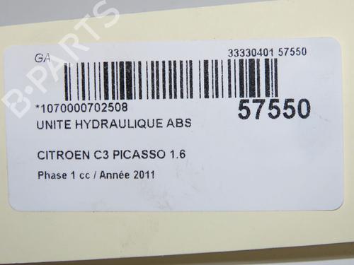 Used ABS pump ABS pump CITROËN C3 Picasso (SH_) 1.6 HDI 90 (92 hp) 33770373 33770373