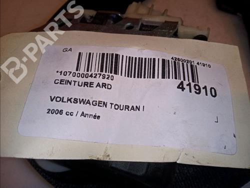 Rear right belt tensioner VW TOURAN (1T1, 1T2) 1.9 TDI | BP12180972C90 