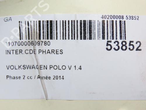 Headlight switch VW POLO V (6R1, 6C1) 1.4 TDI | BP28967773I24