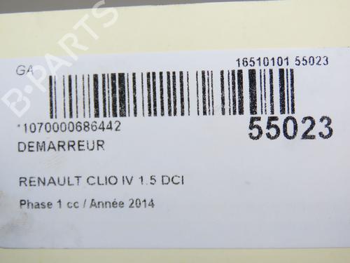 Used Starter RENAULT CLIO IV Grandtour (KH_) 1.5 dCi 90 (KHN3, KHN4) (90 hp) 30714684