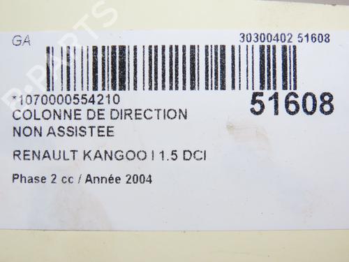 Steering column RENAULT KANGOO Express (FC0/1_) 1.5 dCi (FC1R) | BP26383540M21 - Image 6