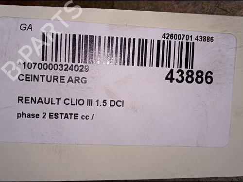 Used Rear left belt tensioner RENAULT CLIO III Grandtour (KR0/1_) 1.5 dCi (KR0F) (86 hp) 9618660