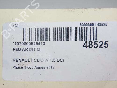 Used Right tailgate light RENAULT CLIO IV (BH_) 1.5 dCi 75 (75 hp) 19326622