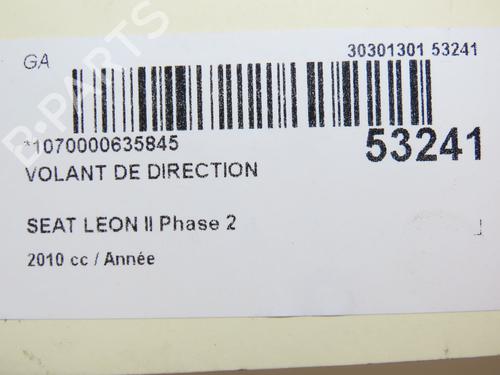 Steering wheel SEAT LEON (1P1) 2.0 TDI | BP28829778C49 