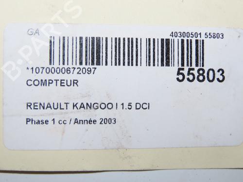 Instrument cluster RENAULT KANGOO (KC0/1_) 1.5 dCi (KC07) | BP32004977C47  - Image 6
