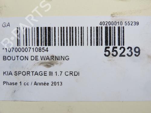 Warning switch KIA SPORTAGE III (SL) 1.7 CRDi | BP36367610I22 - Image 2