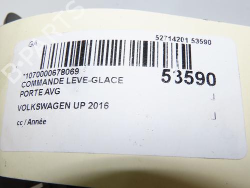Left front window switch VW UP! (121, 122, BL1, BL2, BL3, 123) 1.0 | BP31692768I27 