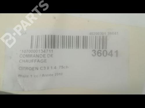 Climate control CITROËN C3 II (SC_) 1.4 | BP9599327I5 