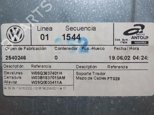 Rudehejsemekanisme ventre foran VW POLO IV (9N_, 9A_) 1.2 12V | BP28831217C22 