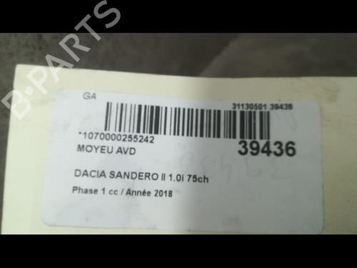 Left front steering knuckle DACIA SANDERO II 1.0 SCe 75 (B8JC, B8JD, B8NC) | BP14875523M25 