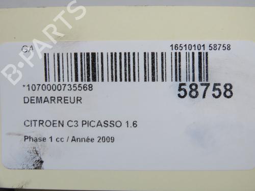 Starter CITROËN C3 Picasso (SH_) 1.6 HDi | BP36310358M8  - Image 6