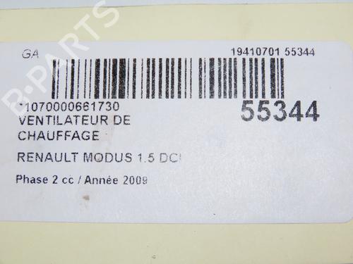 Motor da chauffage RENAULT MODUS / GRAND MODUS (F/JP0_) 1.5 dCi (JP0G, JP0H) (106 hp) 32223347