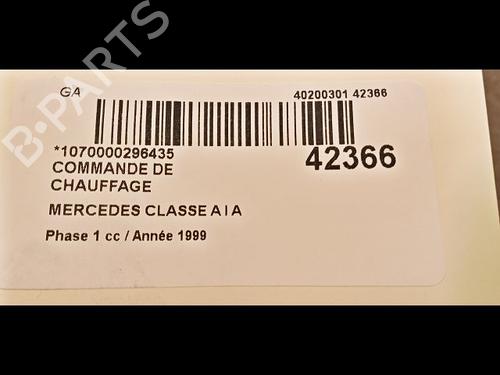 Used Climate control Climate control MERCEDES-BENZ A-CLASS (W168) A 170 CDI (168.008) (90 hp) 9616152 9616152