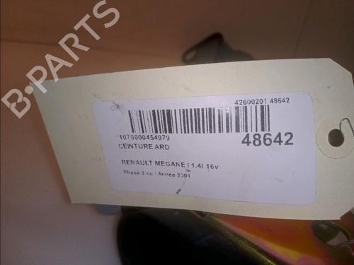 Høyre bak beltestrammer RENAULT MEGANE I (BA0/1_) 1.4 16V (BA0D, BA1H, BA0W, BA10) (95 hp) 23174988
