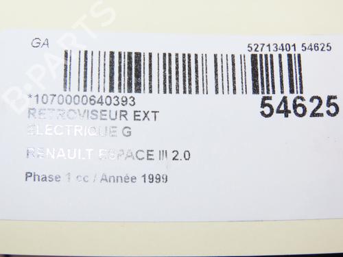 Used Left mirror RENAULT ESPACE III (JE0_) 2.0 (JE0A) (114 hp) 28968736