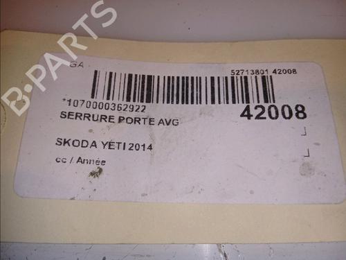 Front left lock SKODA YETI (5L) 2.0 TDI | BP12538343C98