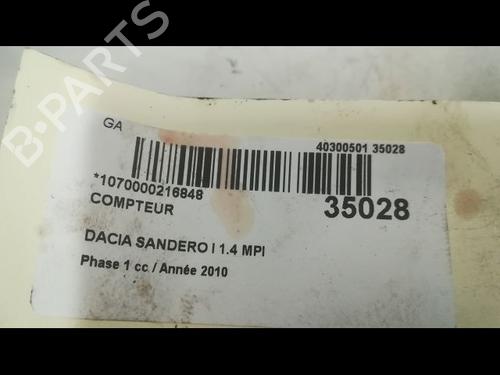 Instrument cluster DACIA SANDERO 1.4 MPI LPG | BP9606087C47