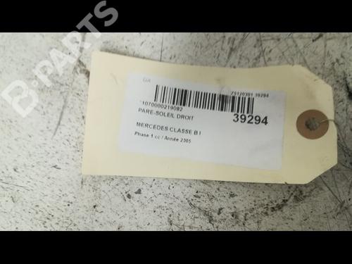 Right sun visor MERCEDES-BENZ B-CLASS Sports Tourer (W245) B 200 CDI (245.208) | BP9606506I2 