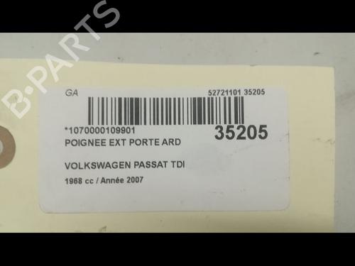 Used Rear right exterior door handle Rear right exterior door handle VW PASSAT B6 Variant (3C5) 2.0 TDI 16V (140 hp) 9597717 9597717