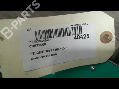 Instrument cluster PEUGEOT 206 SW (2E/K) 1.6 HDi 110 | BP9608926C47 