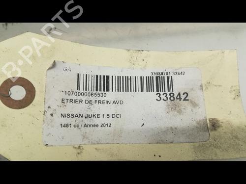 Used Right front brake caliper NISSAN JUKE (F15) 1.5 dCi (110 hp) 14877199