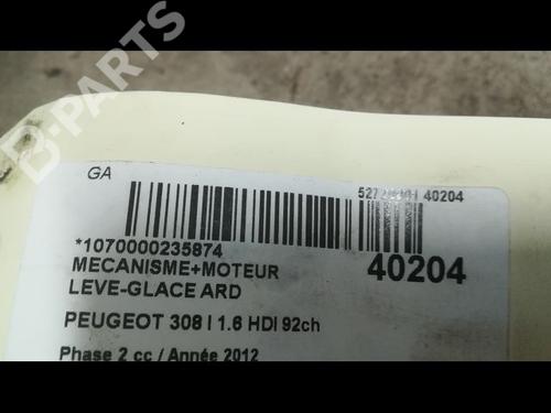 Rear right window mechanism PEUGEOT 308 I (4A_, 4C_) 1.6 HDi | BP9608189C25 