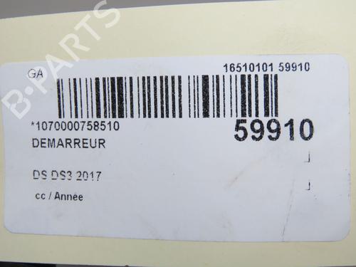 Startmotor Startmotor DS DS 3 (SA_) 1.2 VTi 82 (SAHMZ6) (82 hp) 37432532 37432532