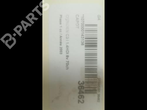 Hood CITROËN C3 I (FC_, FN_) 1.4 i | BP9600113C1 
