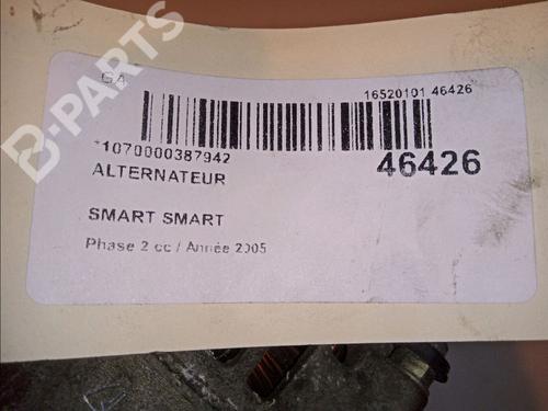 Alternator SMART FORTWO Cabrio (450) 0.7 (450.452) | BP11382268M7 