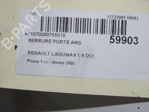 Venstre bagtil lås Venstre bagtil lås RENAULT LAGUNA II (BG0/1_) 1.9 dCi (BG08, BG0G) (120 hp) 39893964 39893964