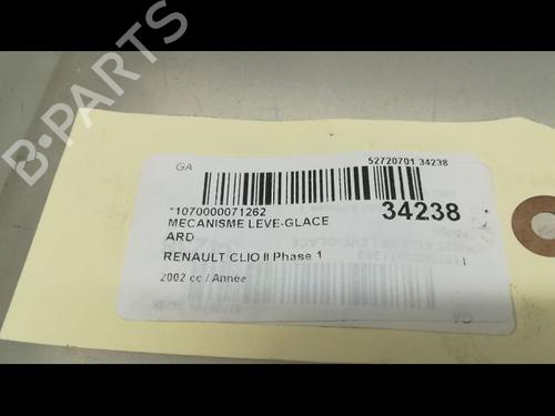 Used Rear right window mechanism RENAULT CLIO II (BB_, CB_) [1998-2016]  23176620