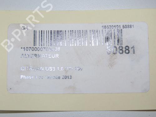 Alternatore CITROËN DS3 (SA_) 1.6 VTi 120 (120 hp) 32377295