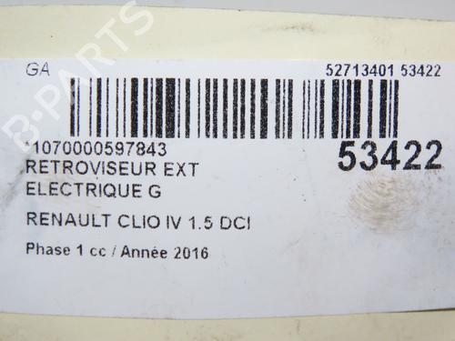 Left mirror RENAULT CLIO IV (BH_) 1.5 dCi 90 | BP28968718C26 
