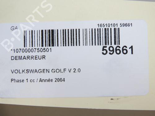 Starter VW GOLF V (1K1) 2.0 TDI 16V | BP37479590M8  - Image 7