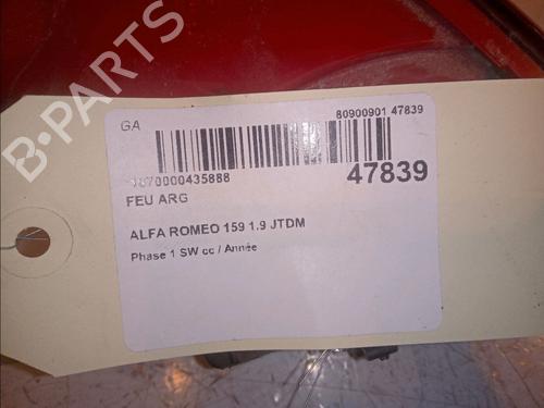 Used Left taillight ALFA ROMEO 159 Sportwagon (939_) 1.9 JTDM 16V (939BXC1B, 939BXC12) (150 hp) 14996370