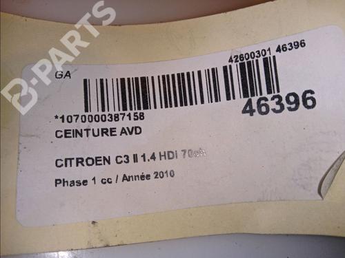 Front right belt tensioner CITROËN C3 II (SC_) 1.4 HDi 70 (SC8HZC, SC8HR0, SC8HP4) | BP11804418C88 