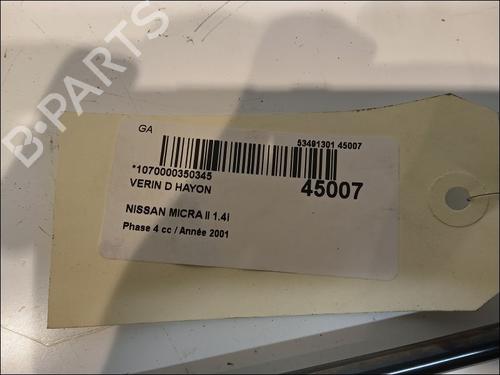 Tailgate lift support NISSAN MICRA II (K11) 1.4 i 16V (AK11) | BP14880143C138 