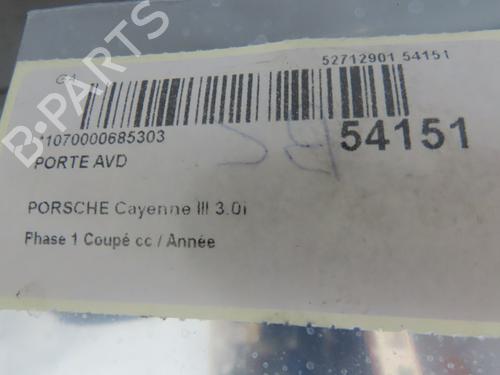 Dør højre fortil PORSCHE CAYENNE (9YA) 3.0 E-Hybrid AWD (9YAAE1) (462 hp) 30893447