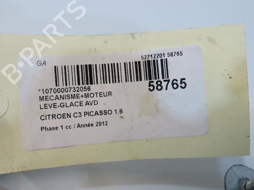 Front right window mechanism CITROËN C3 Picasso (SH_) 1.6 VTi 120 | BP36494871C23 - Image 3