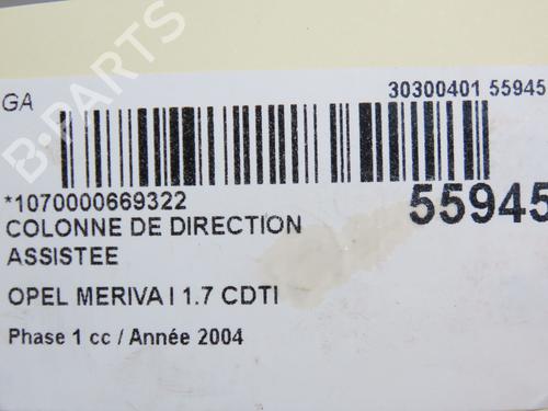 Steering column OPEL MERIVA A MPV (X03) 1.7 CDTI (E75) | BP30893424M21 