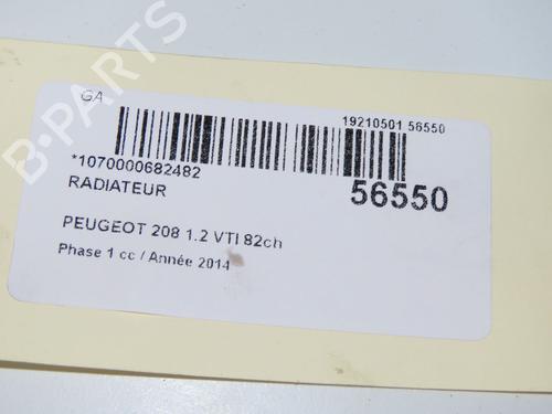 Used Water radiator PEUGEOT 208 I (CA_, CC_) 1.2 VTI 82 (82 hp) 31324626