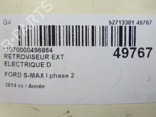 Right mirror FORD S-MAX (WA6) 2.0 TDCi | BP29441761C27 