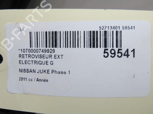 Bakspejl venstre Bakspejl venstre NISSAN JUKE (F15) 1.6 DIG-T 4x4 (190 hp) 37411079 37411079