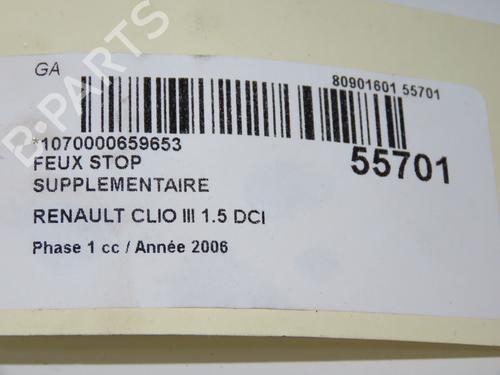 Terzo stop RENAULT CLIO III (BR0/1, CR0/1) 1.5 dCi (C/BR0G, C/BR1G) (68 hp) 32100535