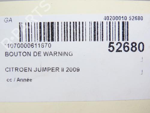 Warning switch CITROËN JUMPER II Bus 2.2 HDi 100 | BP28967787I22 - Image 5